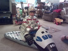 Astronaut Ben on Space Shuttle 1