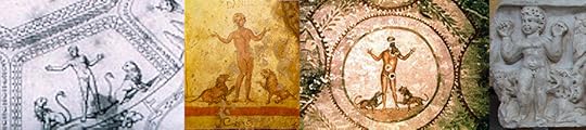 Early catacomb images of Daniel in lion's den