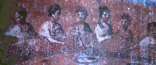 Early catacomb image of women serving a meal