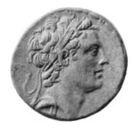 Coin with portrait of Antiochus Epiphanes