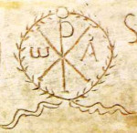 Chi Rho, Roman catacomb, 3rd C