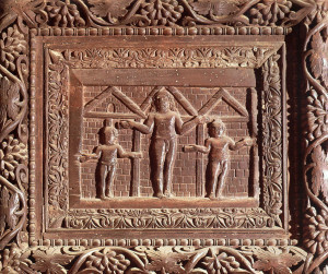 Possible crucifixion or possible orant figures, Santa Sabina, Rome, 6th C