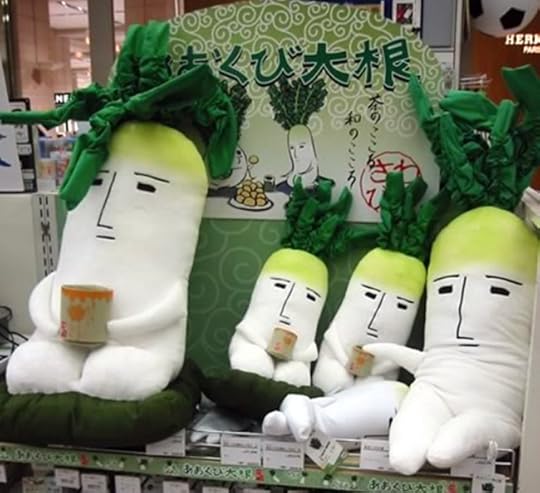 Giant white radishes: the giant rodents of the vegetable world.