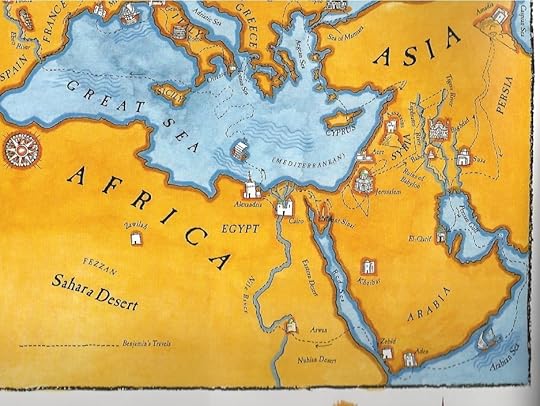 Map of Benjamins journey