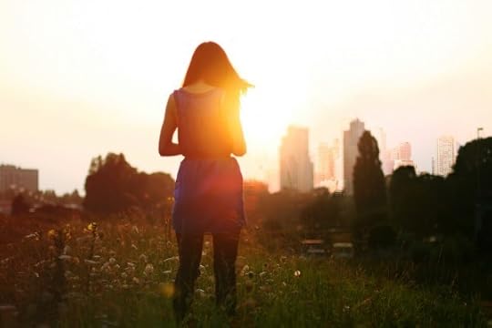 Girl in a field