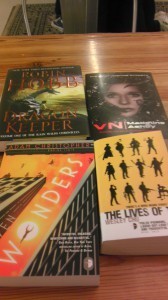 Wesley Chu was my Chicago hider and increased the prize for the lucky finder, Rowan. Thanks to Angry Robot Books, too!