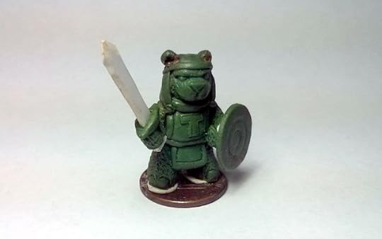 Tristan the Teddy Bear Green Sculpt