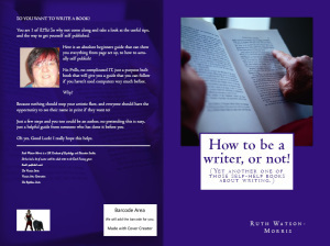 How to be a writer, or not! In paperback!!!!!