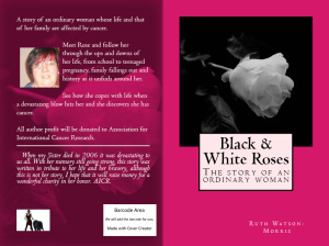 Black & White Roses Pretty in Pink cover to celebrate all who have suffered cancer and survived!