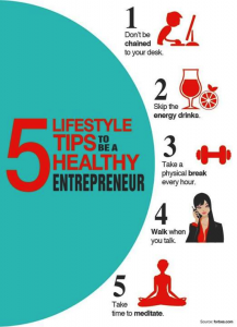 5 lifestyle tips healthy entrepreneur 217x300 March 14 Social Media Post Roundup