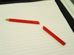 broken pencil