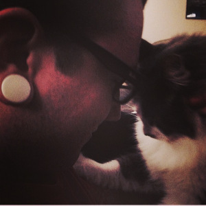 I headbutt my human brother. 