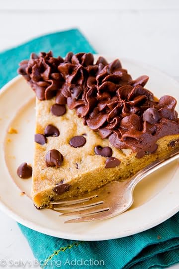 Chocolate Chip Cookie Cake with Milk Chocolate Frosting - the best way to eat a chocolate chip cookie!