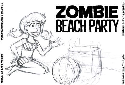 649ZombieBeachPartySketch