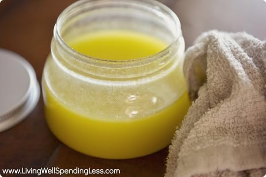 homemade furniture polish--works SO much better than anything you could buy in the store!