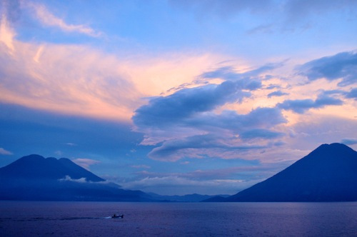 Sunset on Lake Atitlan