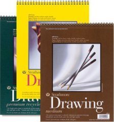 Strathmore drawing paper: 24 sheets, 80-lb or 130 gsm.
