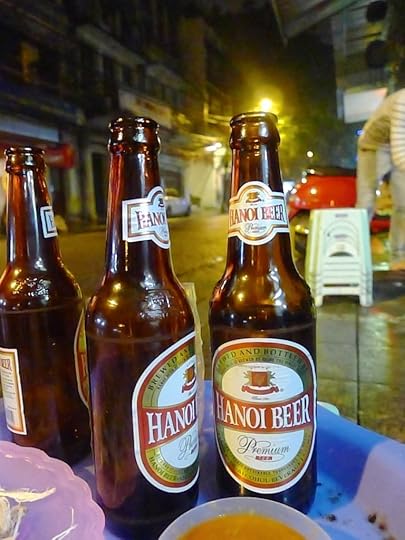For reasons that will become clear, I have no photos of the bia hoi of Hanoi, so a picture of Hanoi beer will have to do