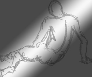 Male gesture drawing