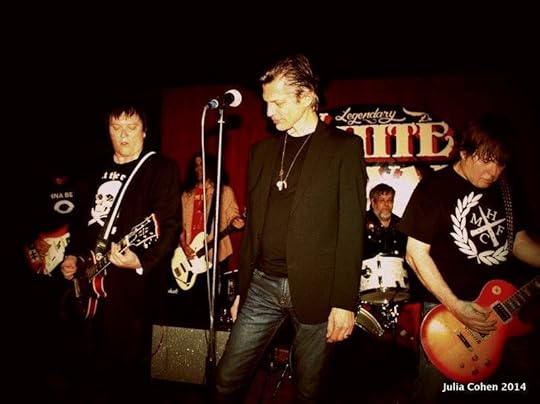 Me (center stage) with Tim Stegall & Clint Shay & the rest of the Hormones singing 