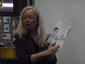 Sandra Bennett Reading Gingerbread Aliens
