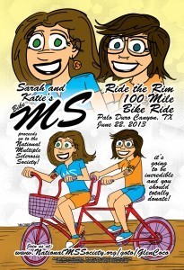 Here's an example of a promo flier I did for some friends and their MS Bike Ride fundraiser.