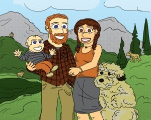 This is an example of a drawing I did of a family.