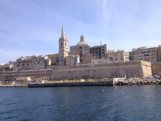 The fortified city of Valletta in Malta.