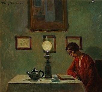 'Reading Woman' by Poul Friis Nybo (1929)