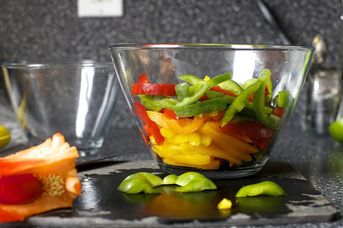 rainbow peppers make things prettier