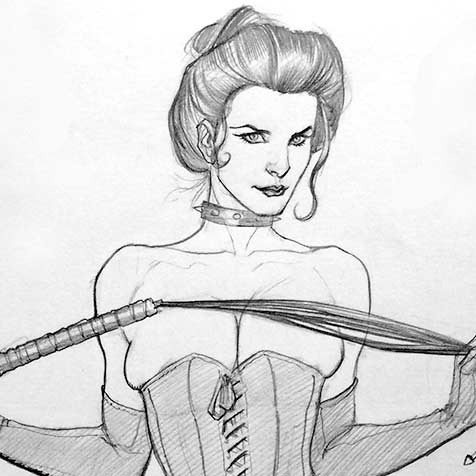 FRANK CHO: Black Queen commission