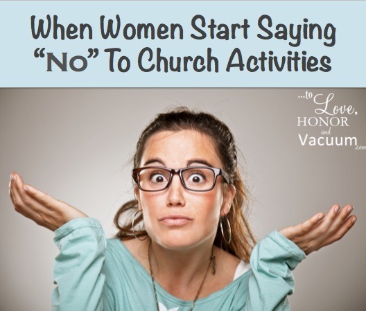 Saying No to Church Activities
