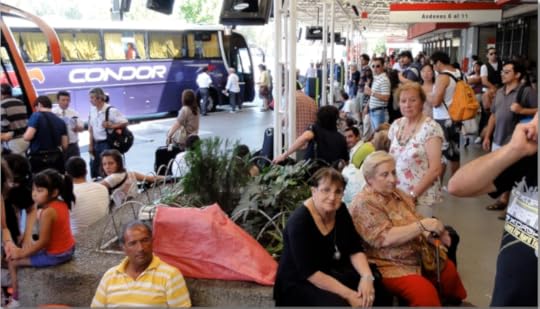 People waiting for bus.