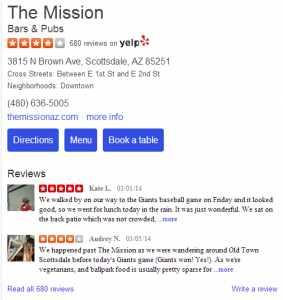 Yelp Restaurant Reviews