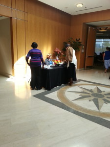 Lobby outside the Skyline Room where the event was held