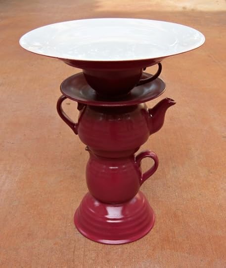 stacked dish cake stand