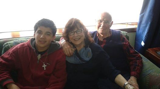 Photo: Juan David Alspaugh's new great grandparents. They are so happy to claim him.