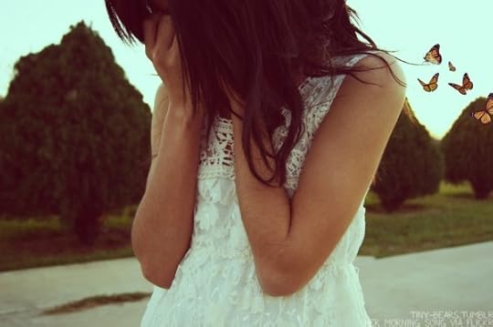 A person daydreaming
