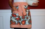 floral-dot apron