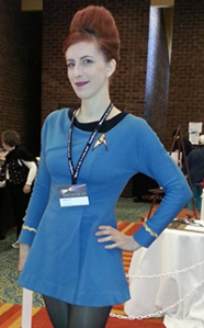 Emily Finke in Star Trek costume
