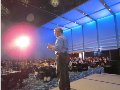 Enable images to see a picture of Marc A. Pitman giving a keynote at the Philanthropy Midwest Conference in Kansas CIty