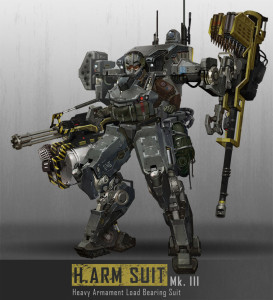 H.ARM Suit, by artist Elliot Lilly