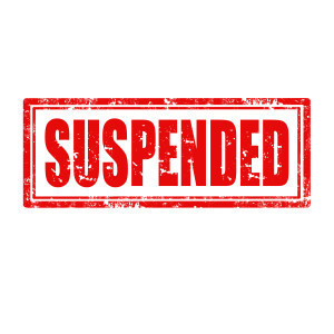 suspended
