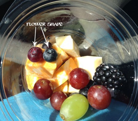 Flowers on blueberries