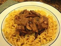 Low Fat Beef Stroganoff