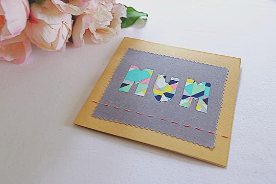 Guest Post: Craft Candy DIY Fabric Mother's Day Card Made Peachy