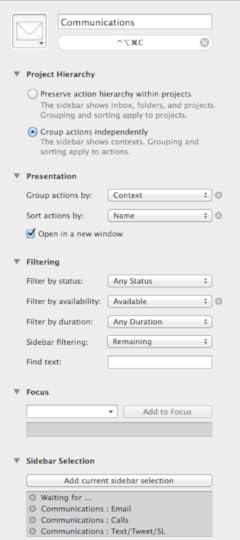 Designing perspectives with OmniFocus 2