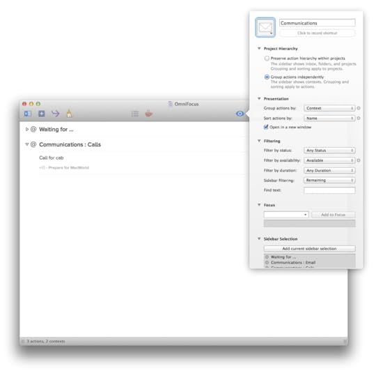 Accessing perspective settings - OmniFocus 2