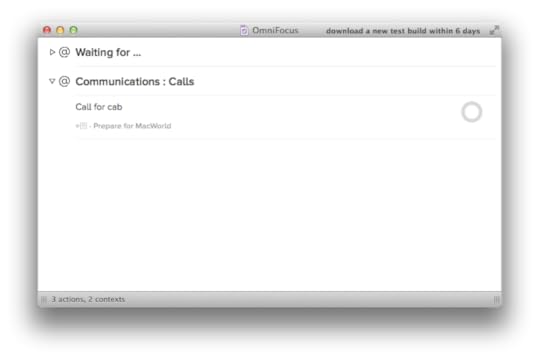 A simple list - OmniFocus 2