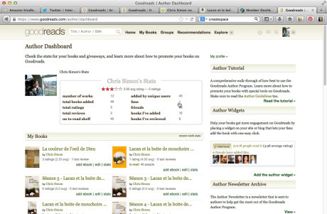 Page auteur/Author dashboard